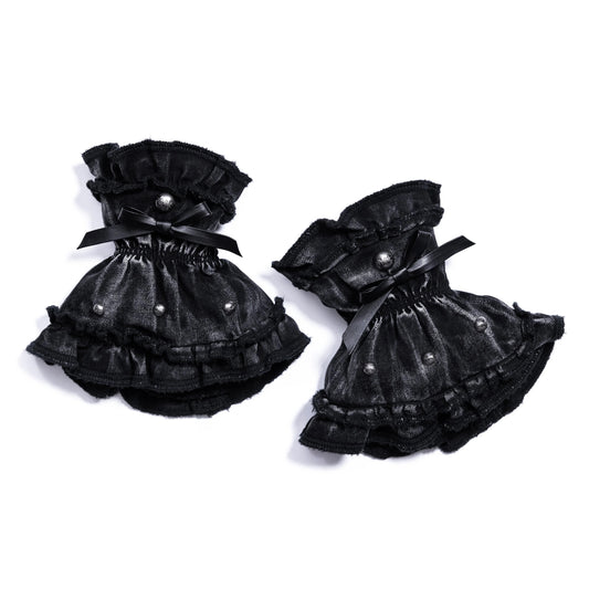 【SATSUN NIGHT】KURO PUNK PRINCESS HAND SOCKS - WASHED BLACK