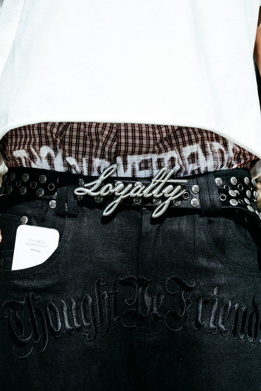 【THOUGHT WE FRIENDS】"Day One" Studded Belt