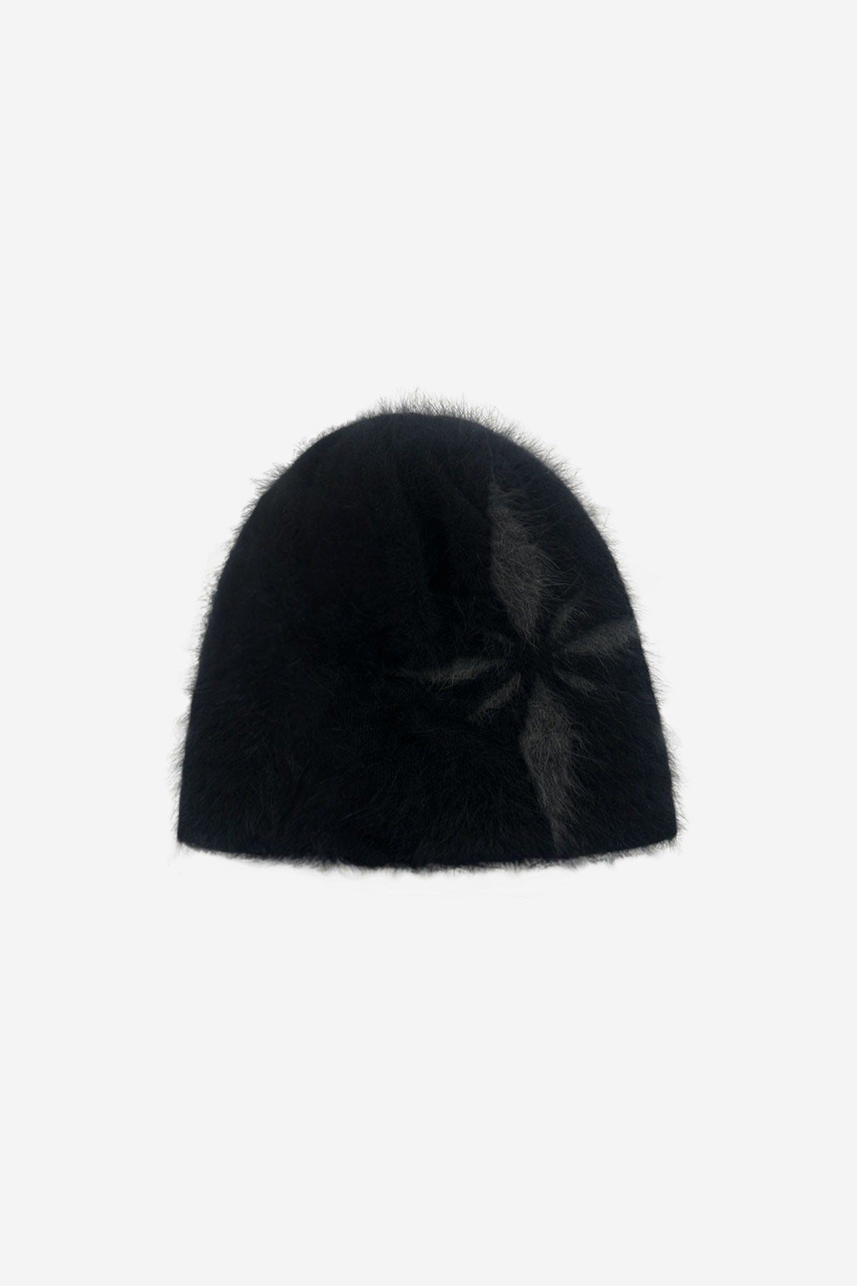 【BLR BLUER】SNOWFLAKES LOGO ANGORA BEANIE CHARCOAL