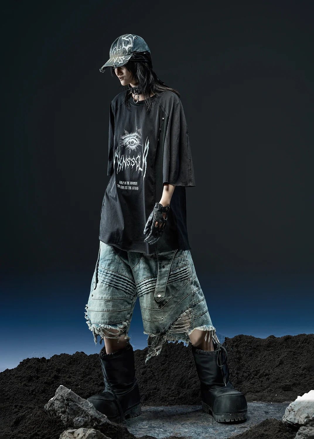 【RICH】DRKNSS PRINTED OVER T-SHIRT