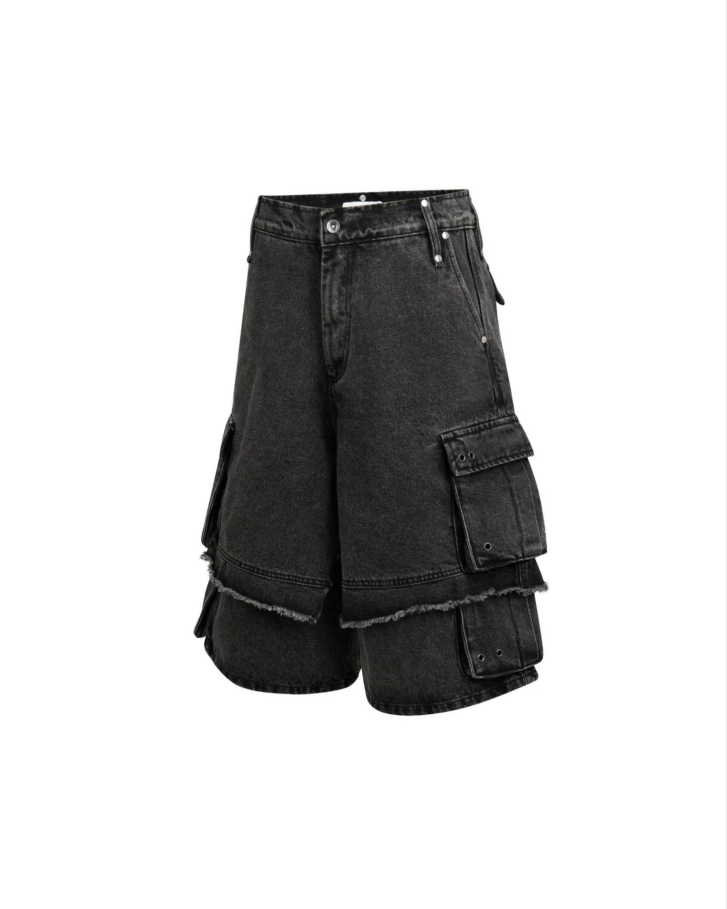 【DIMOIR】LF LAYERED DENIM SHORTS