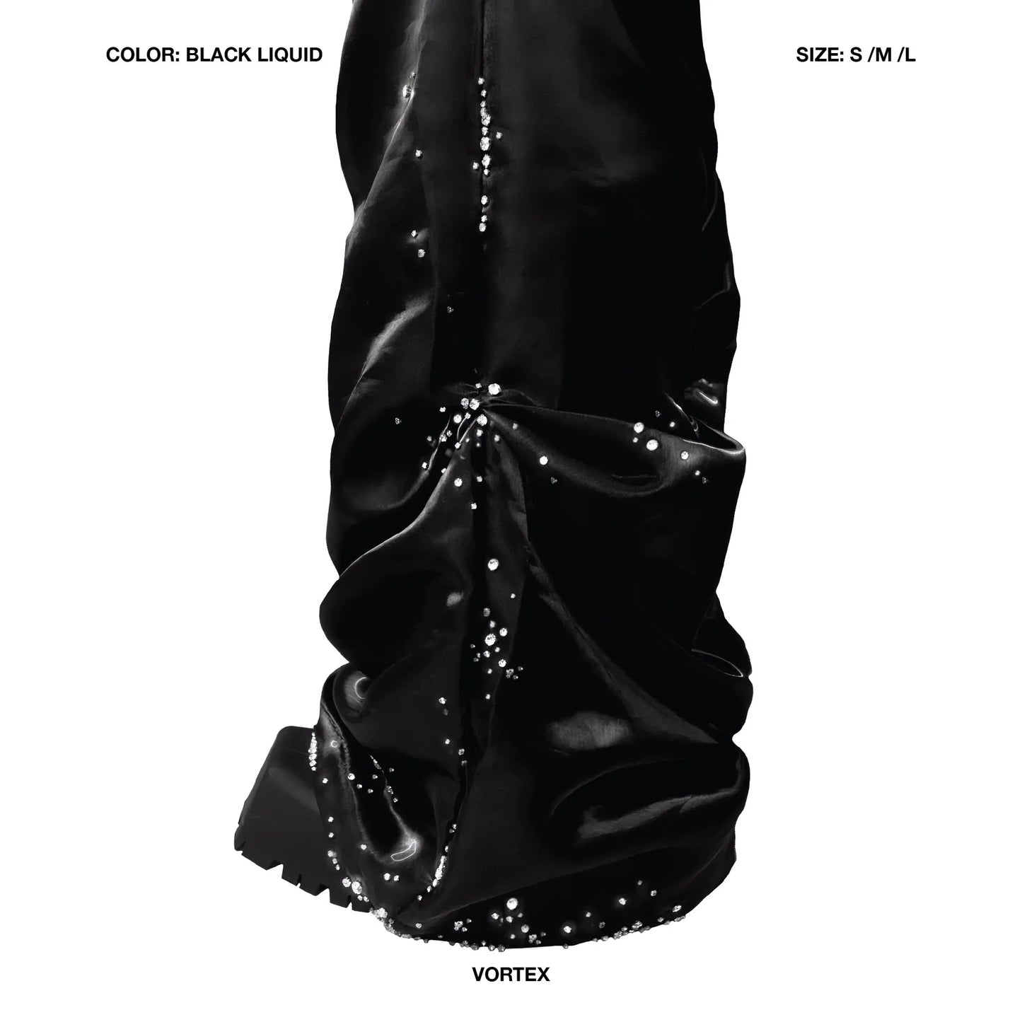 【NUMB ATELIER】VORTEX PANTS - BLACK LIQUID
