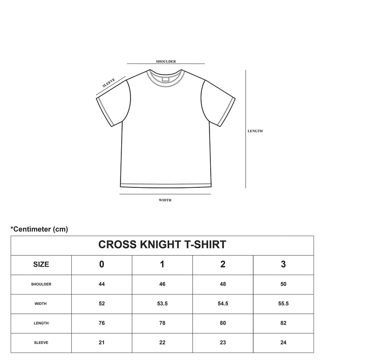 【UNIZ】Cross Knight T-Shirt