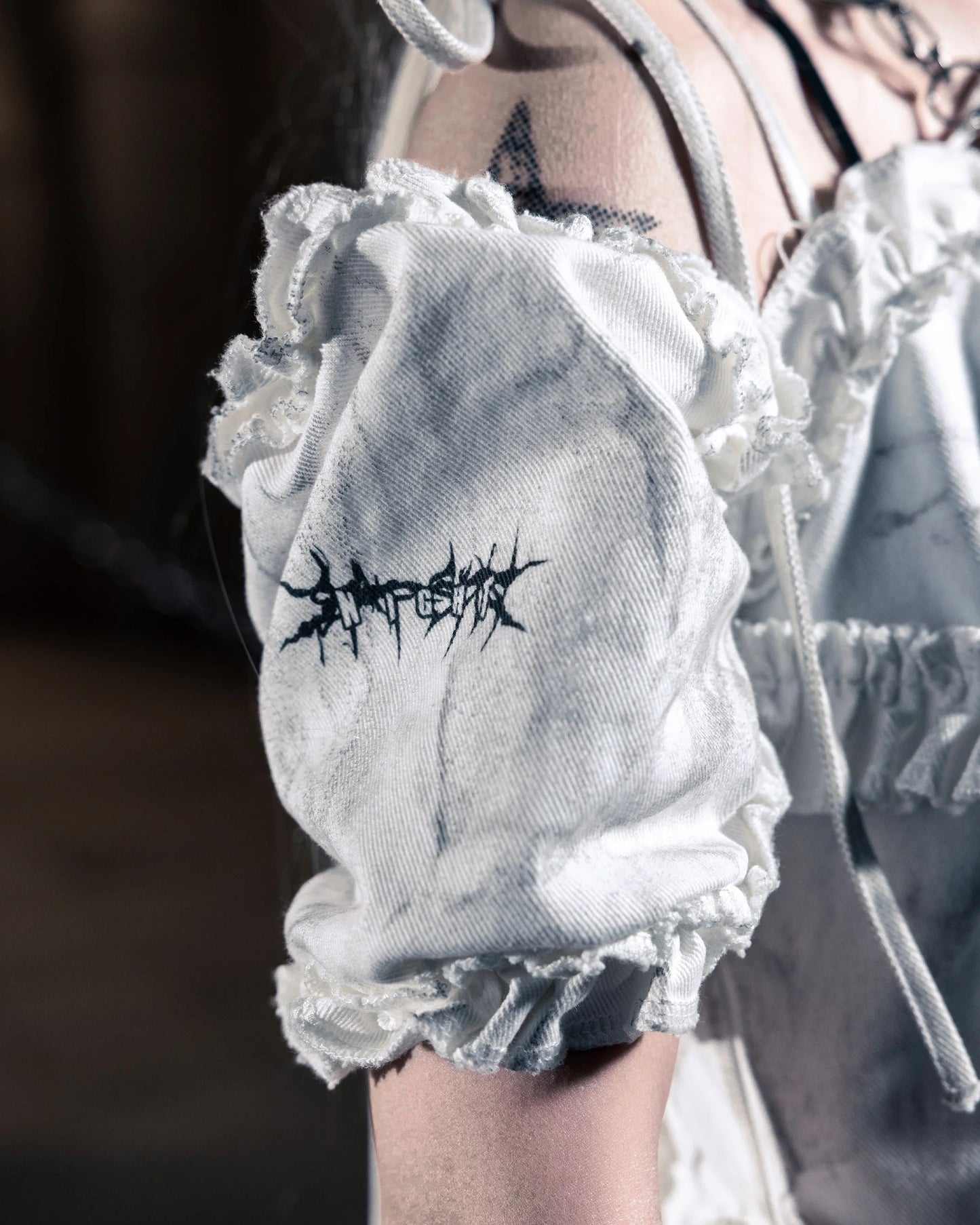 【SATSUN NIGHT】SSN V.05 LEGENDS OF NIGHT PRINCESS DRESS - POLLUTION WHITE (PRE-ORDER)