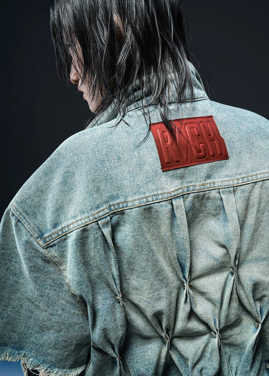 【RICH】DENIM WASHED OVER SHIRT
