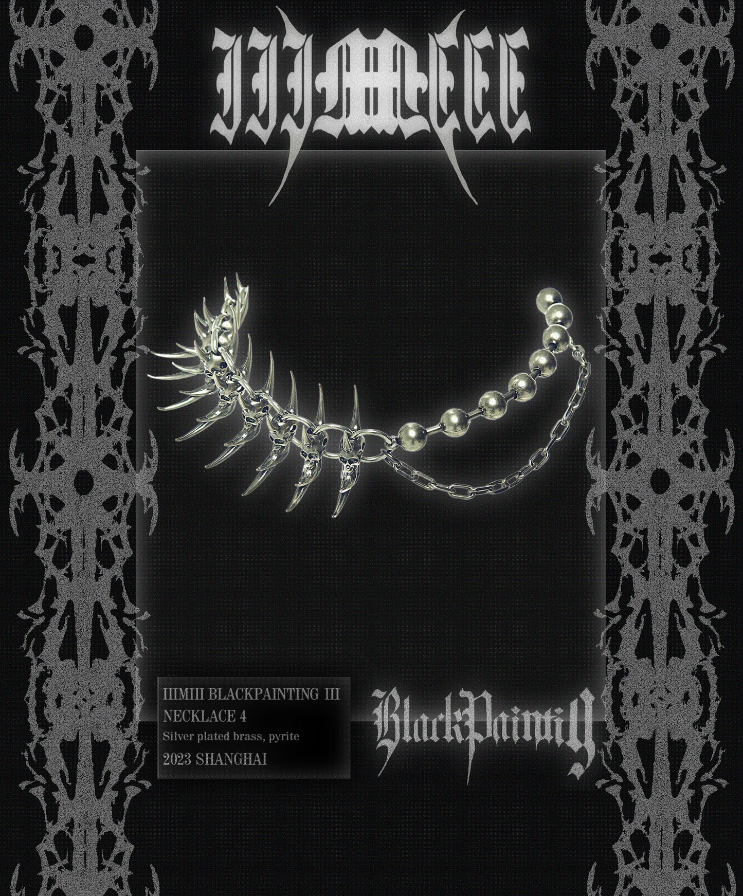 【IIIMIII】Special Shaped Stitching CHOKER