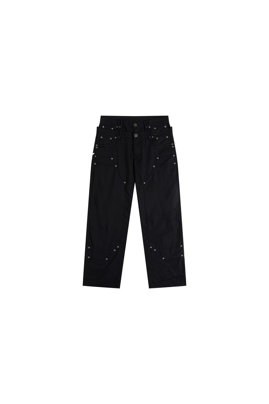 【THOUGHT WE FRIENDS】"Gideon" Double-layered Workpants in Black