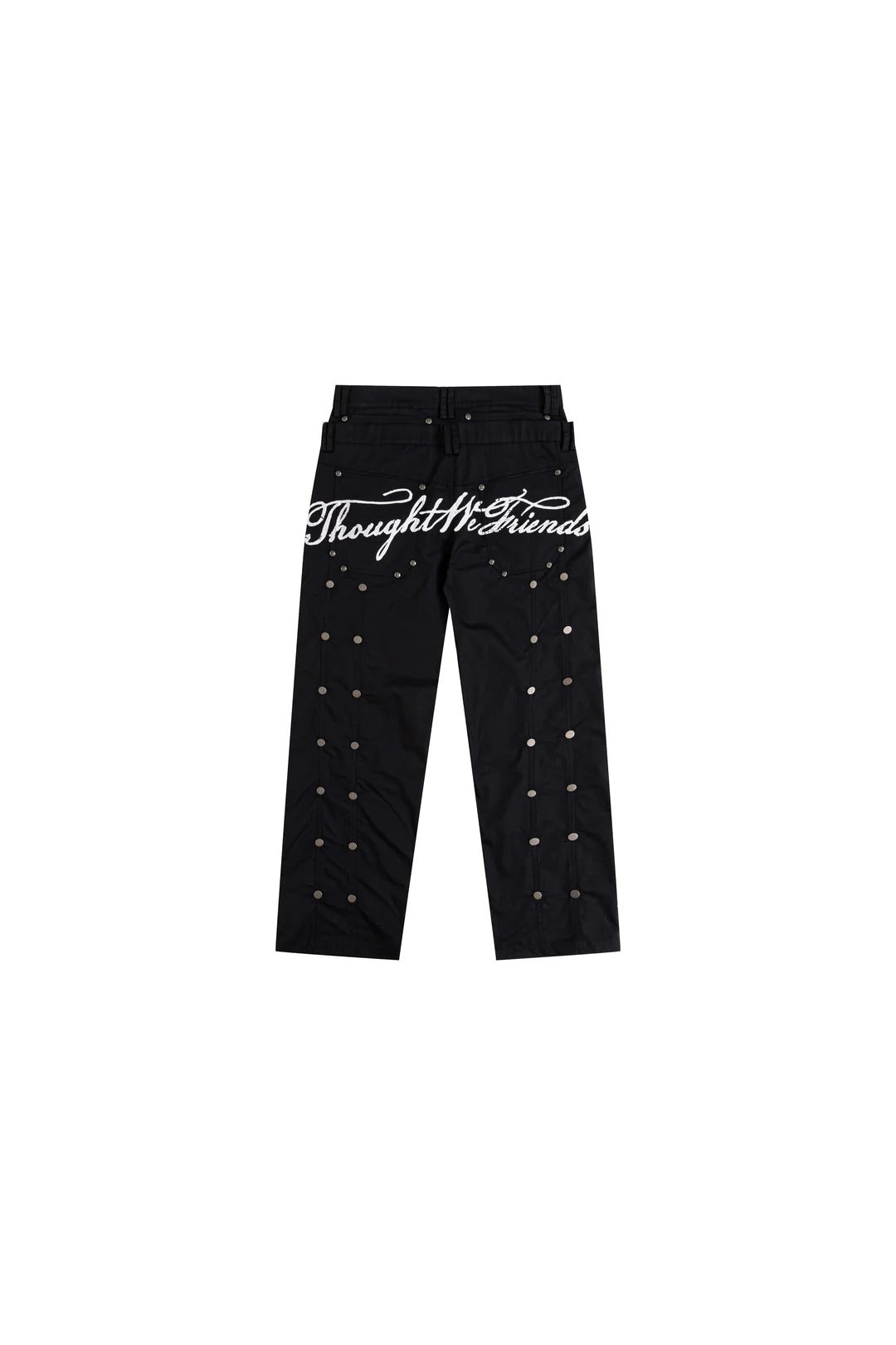 【THOUGHT WE FRIENDS】"Gideon" Double-layered Workpants in Black