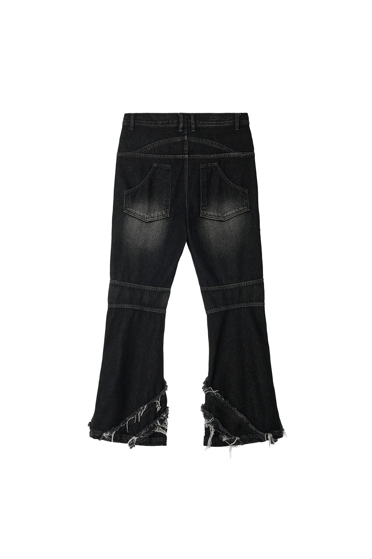 【BLR BLUER】DESTROYED CRUSH LINE WASHED PANTS