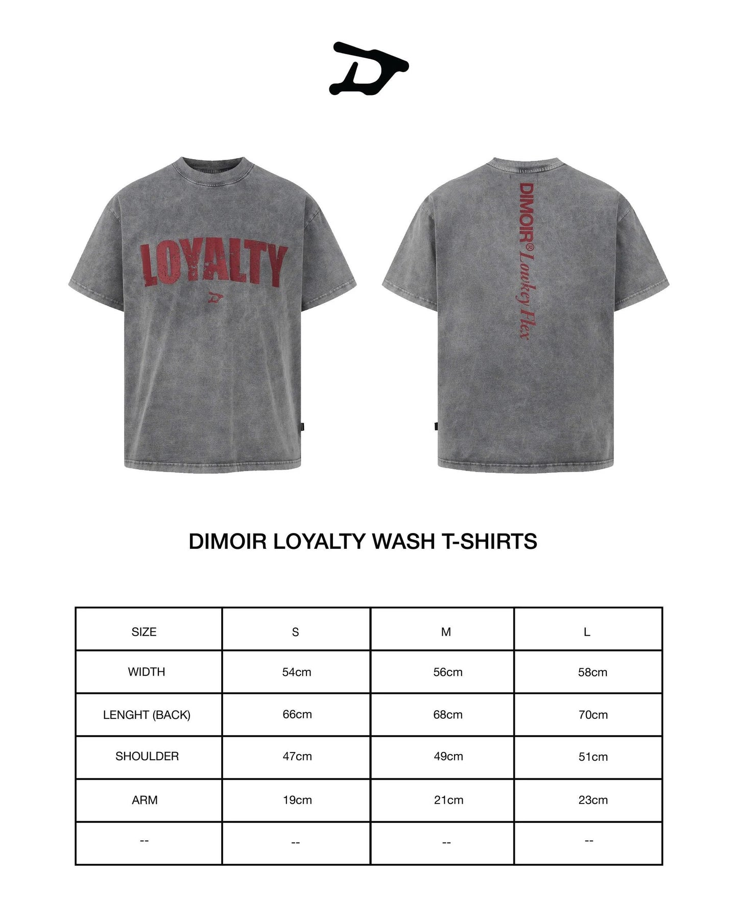 【DIMOIR】LOYALTY Washed T-Shirts