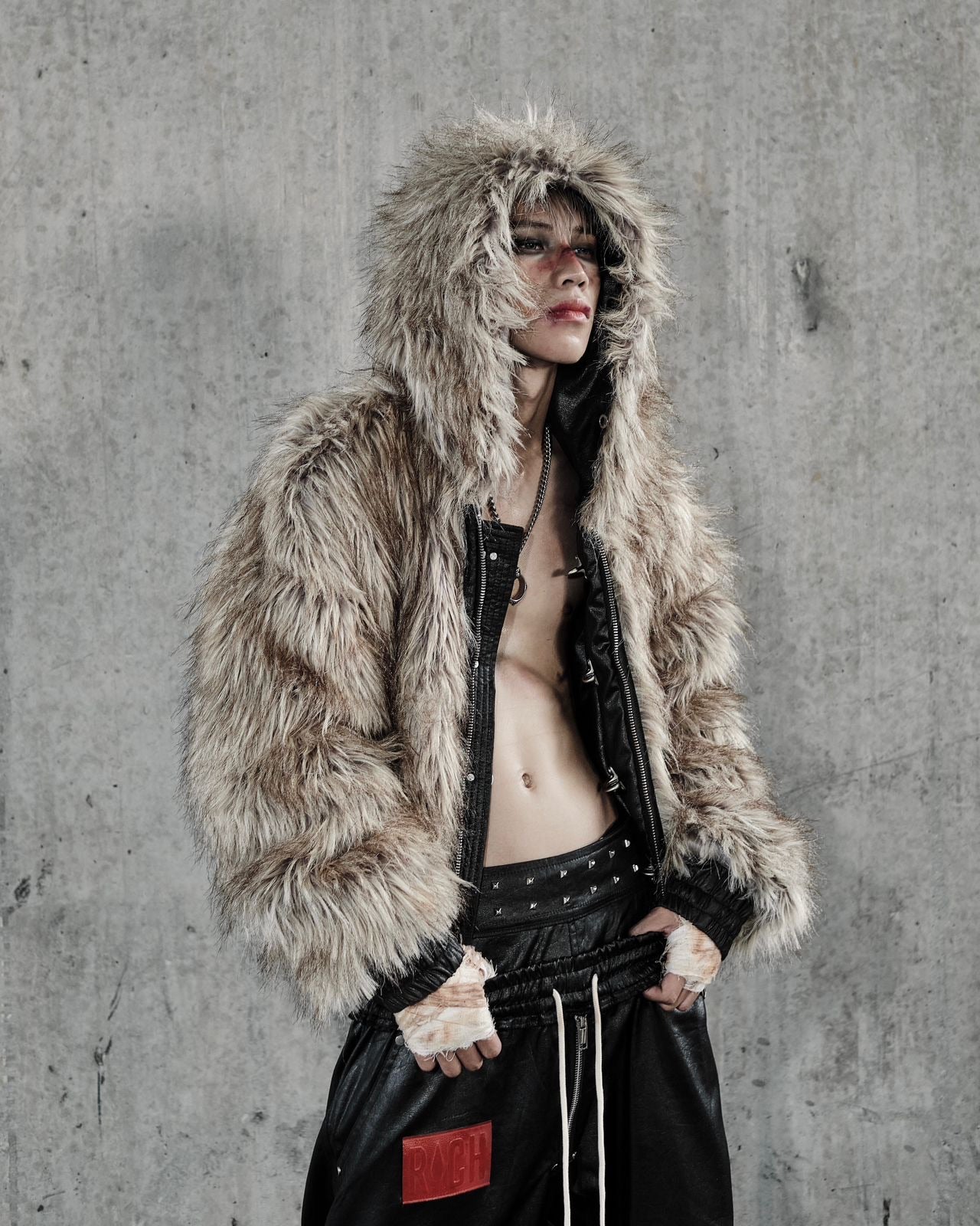 【RICH】Reversible Faux Fur Jacket