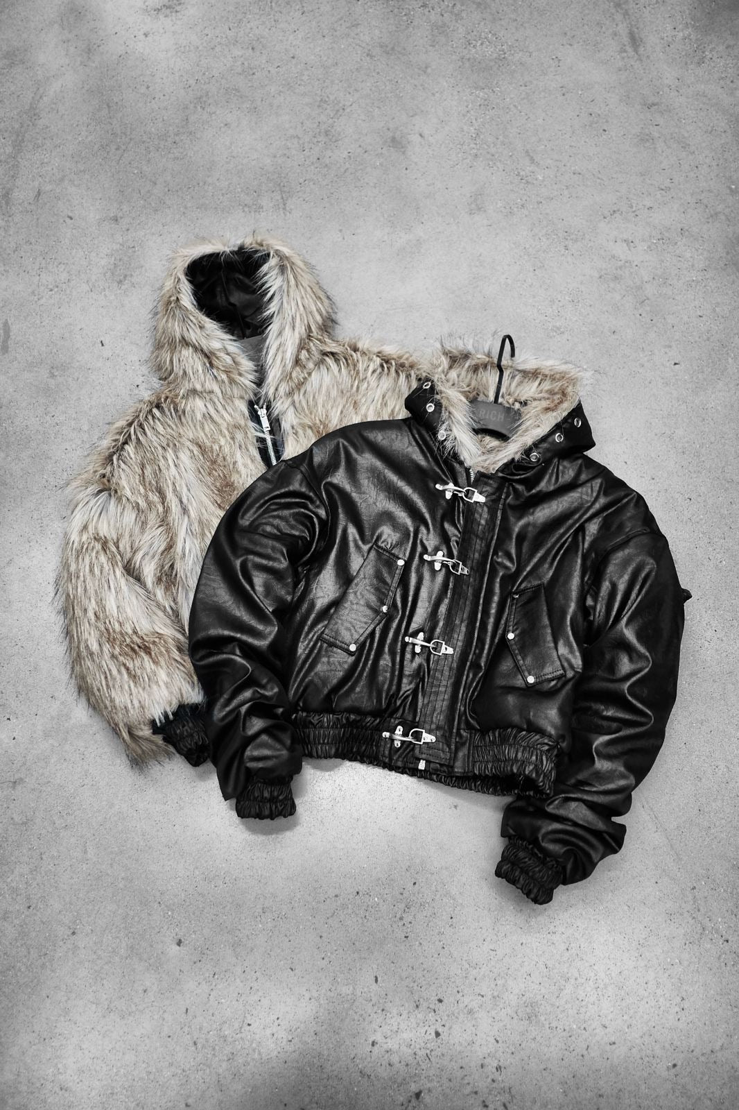 【RICH】Reversible Faux Fur Jacket