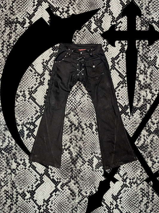 【VILLEIMENT】"SHROUDED STEP" FLARED JEANS