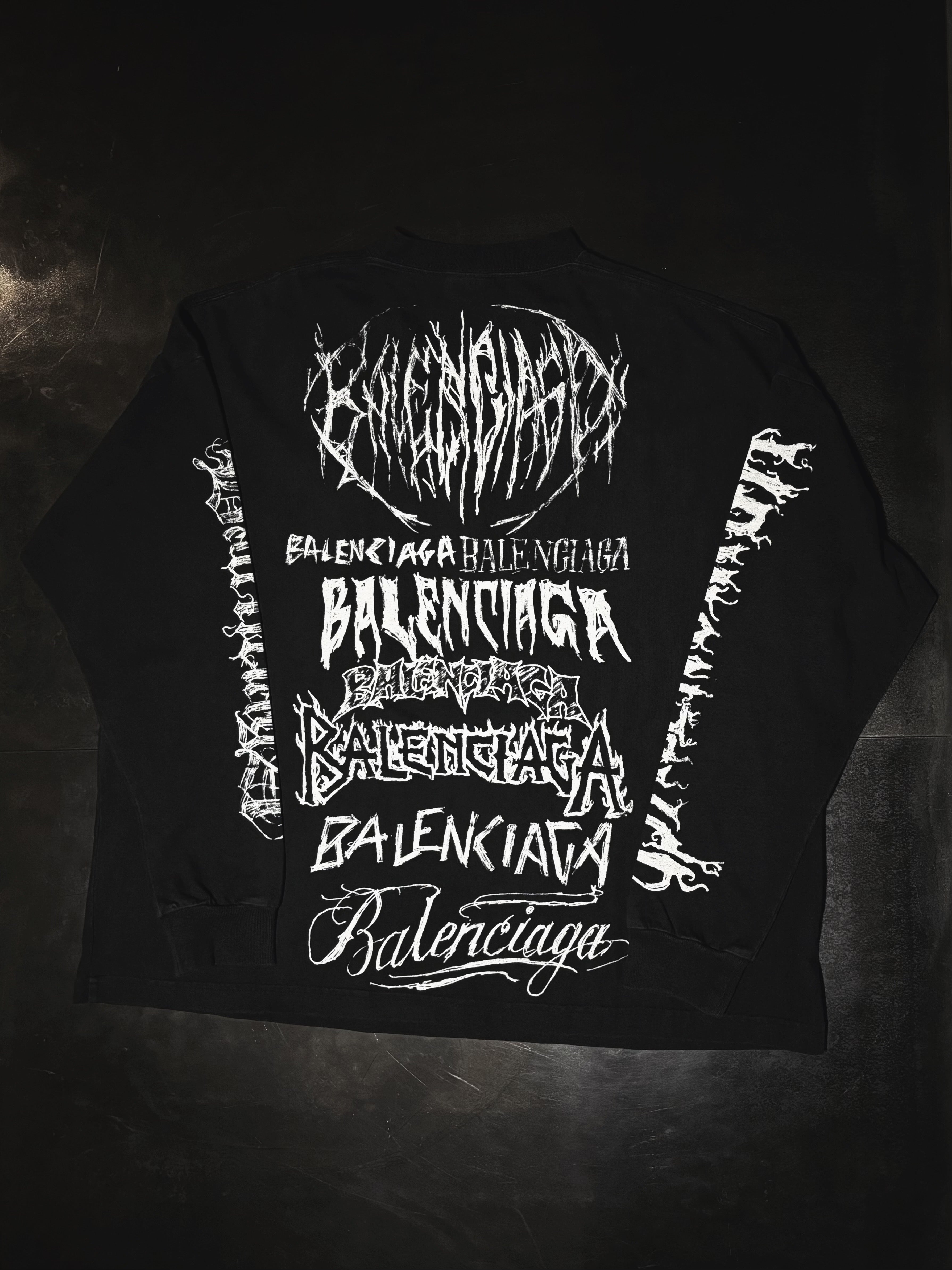 Balenciaga DIY Metal Vintage LNY Logo T-Shirt