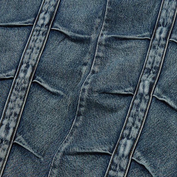 【THUG CLUB】Line GOB Denim Pants (blue)