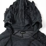 【BOHEME RIOTS】"GEN-2 PATCHED THRASHED HOODIE