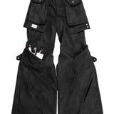 【HARDBOILED】"Charcoal" Waxed Denim Flare⁡