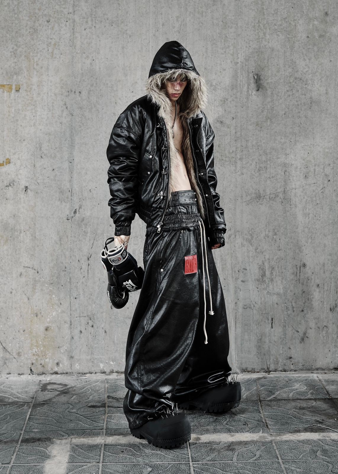 【RICH】Wide Leg Boxing Pant