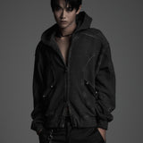 CYCLEYOKE ZIP UP HOODIE (BLACK)