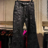 Dark Knight Flare Waxed Pants