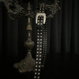 Threaded rivet belt