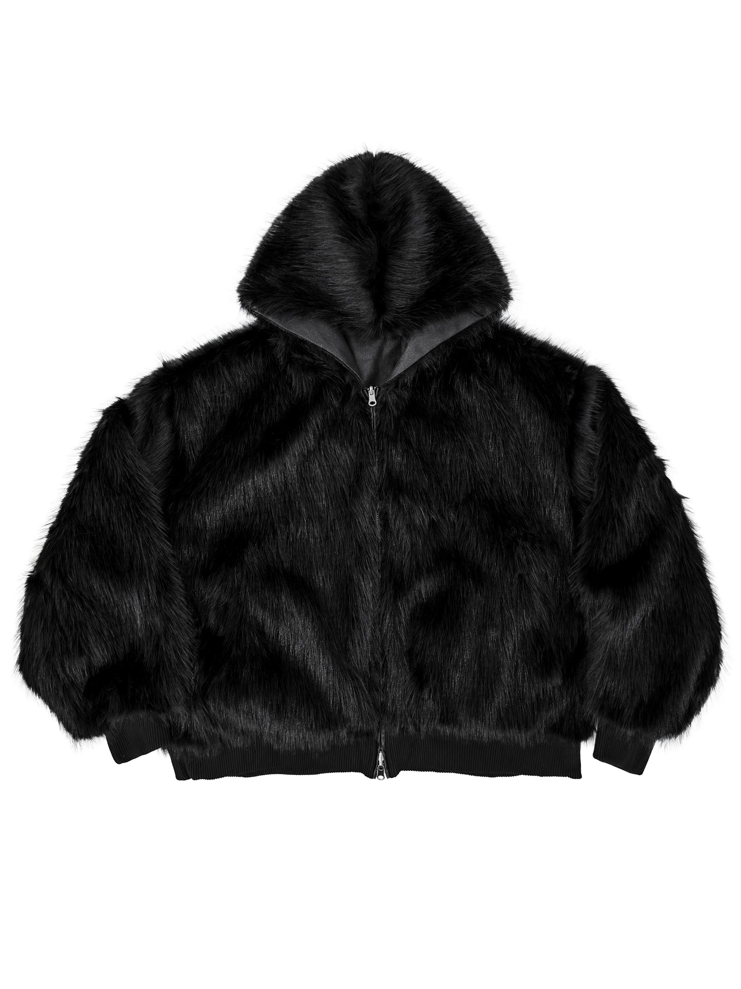 【ROSEN KREUZ】LAYERED REVERSIBLE FUR BLOUSON (BLACK)