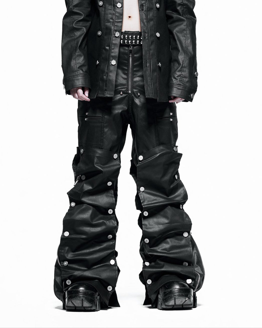 【RICH】Multi Button Denim Pants