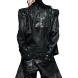 Black Waxed Denim Jacket