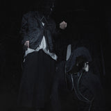 【ASPARAGUS】Pleats neck zip hoodie jacket