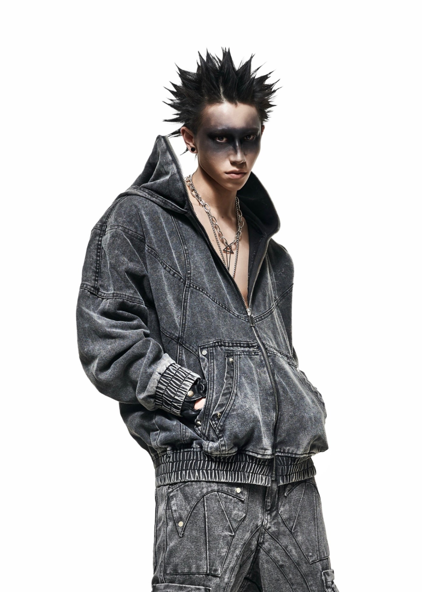 【RICH】Hoodie Ninja Denim Wash