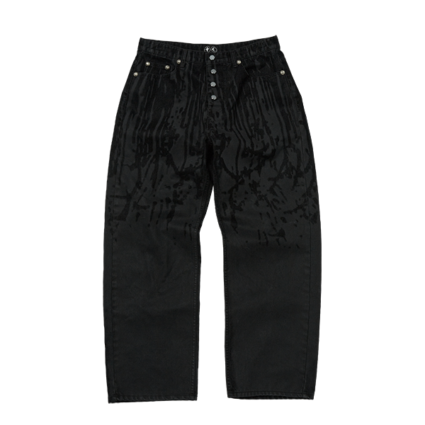 【THUG CLUB】Blood Lazered Denim Pants