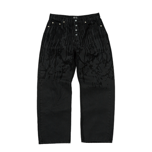 【THUG CLUB】Blood Lazered Denim Pants