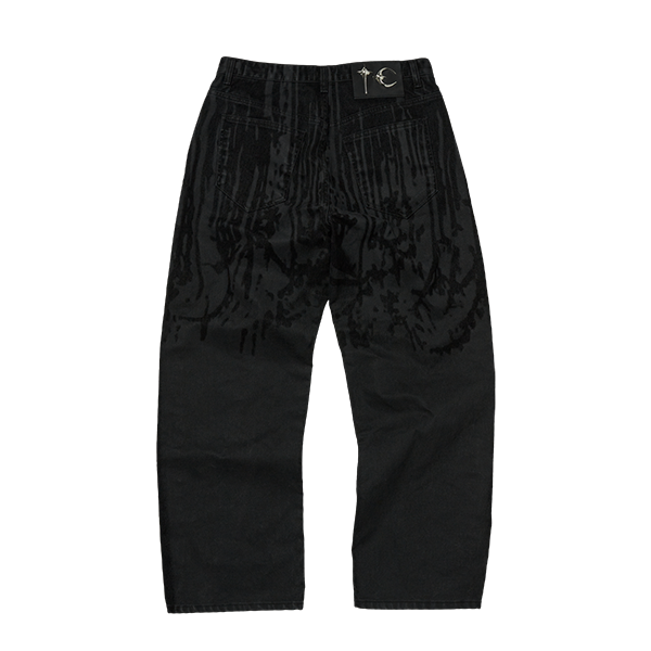 【THUG CLUB】Blood Lazered Denim Pants