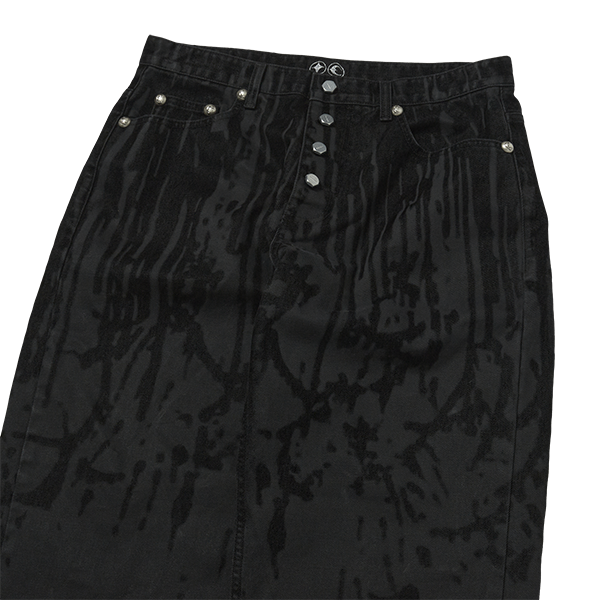 【THUG CLUB】Blood Lazered Denim Pants