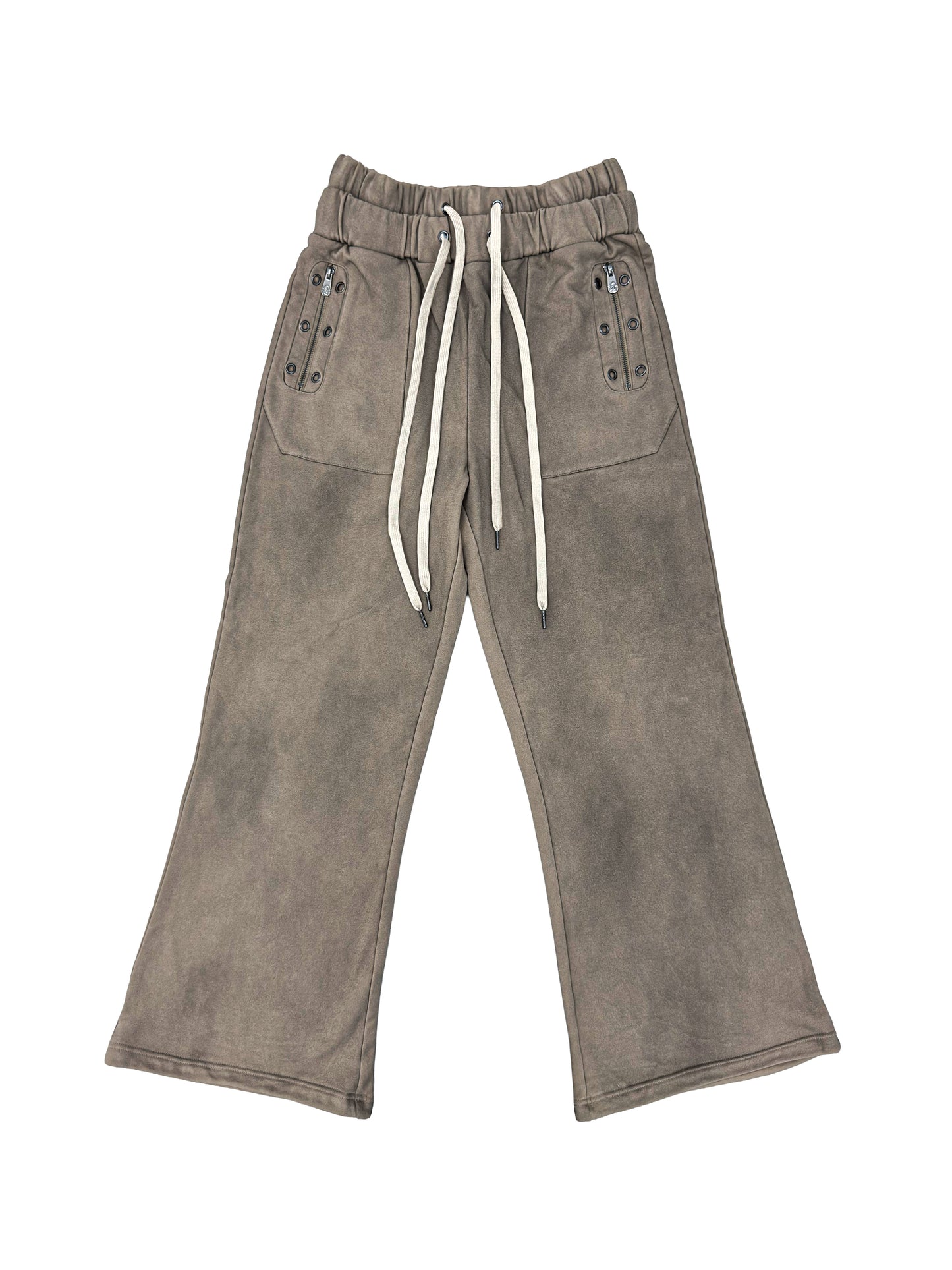 【ROSEN KREUZ】EYELET EDGE Set-Up LAYERED SWEAT PANTS (BEIGE)