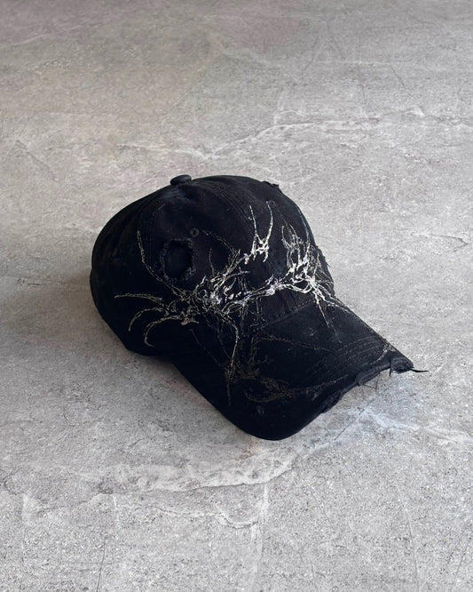 【XIVX】HANDMADE 1 OF 1 PAINTING DESTROYED CAP No.009