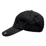 DISTRESSED COATED CAP (BLACK COATING)