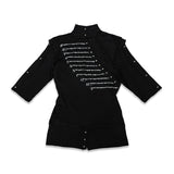 <LOST IN CASTLE> NAPOLEONIC HIGH NECK TOP - BLACK
