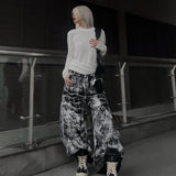 Smoke Waxed S-Wide Pants