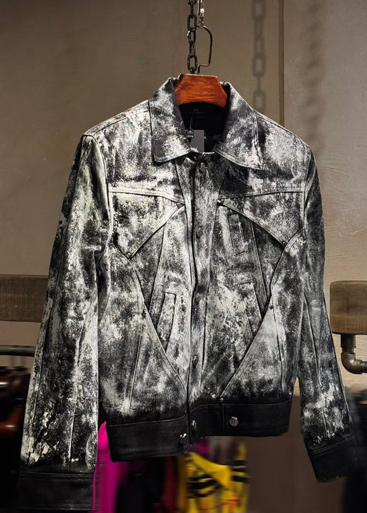 【RICH】Smoke Waxed Denim Jacket