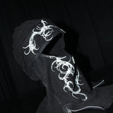 17.dhc 1 of 1 hand painted zipper balaclava