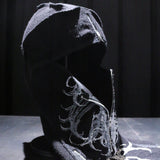 17.dhc 1 of 1 hand painted zipper balaclava