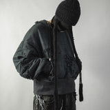 【BOHEME RIOTS】"GEN-2 PATCHED THRASHED HOODIE