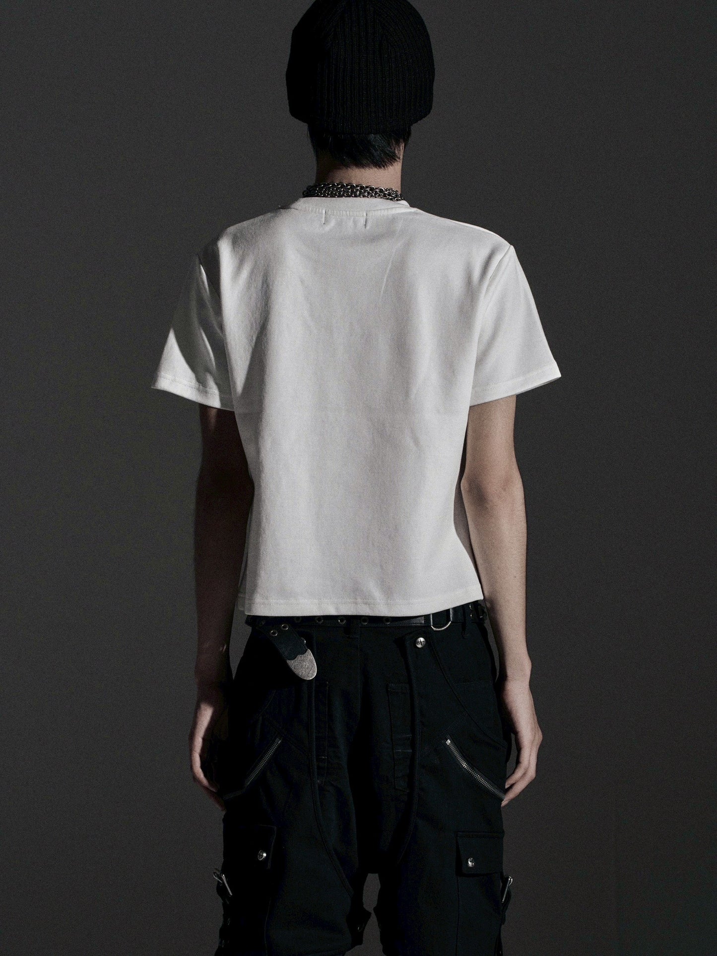 【ROSEN KREUZ】TIGHT FIT PIERCE CUSTOM TEE (White)