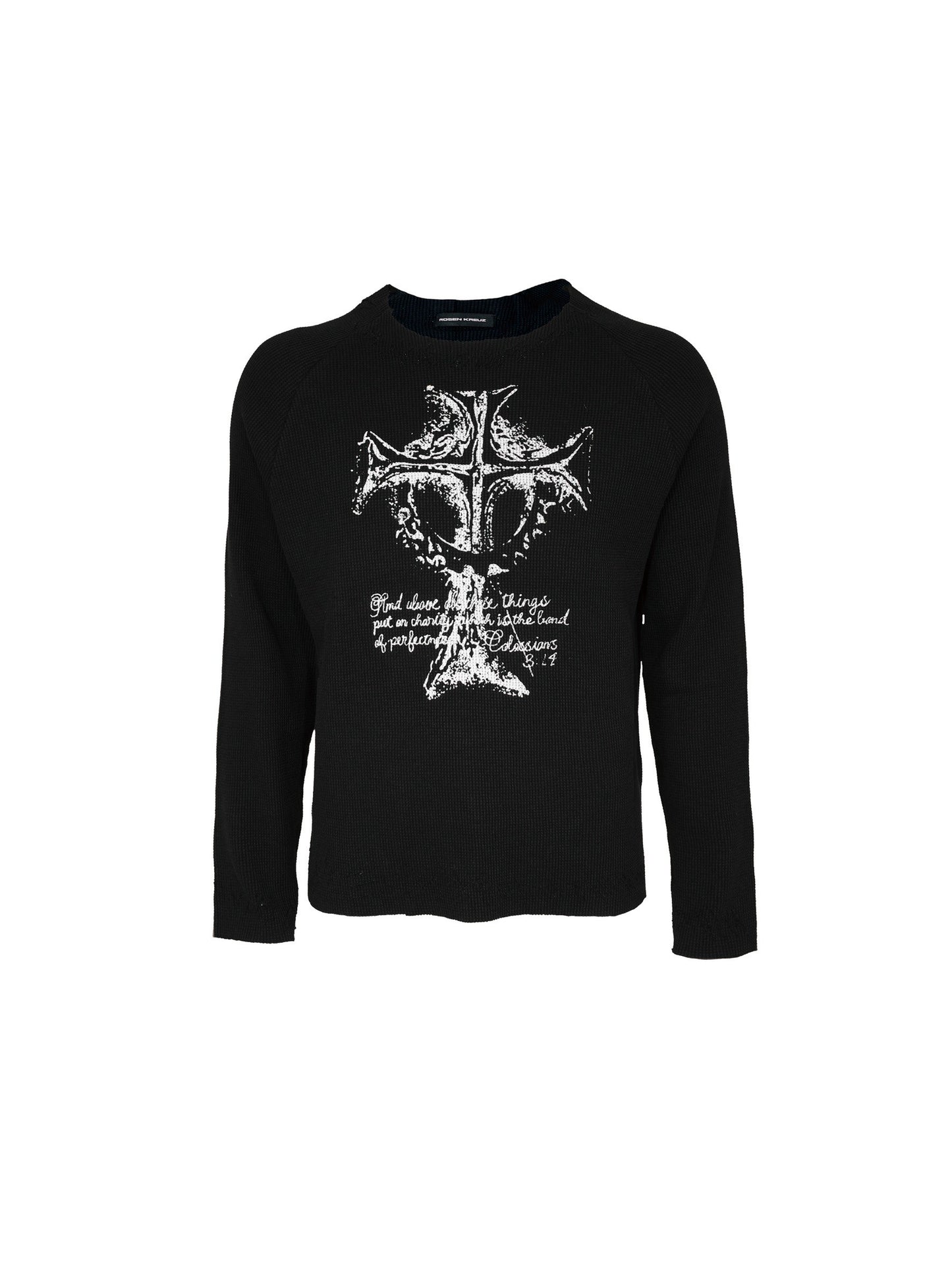 【ROSEN KREUZ】VINTAGE WAFFLE KNIT BLACK (pre- order)