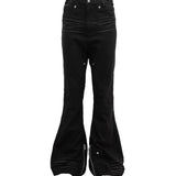 SIDE BELT DOCKING FLARE PANTS (Denim)