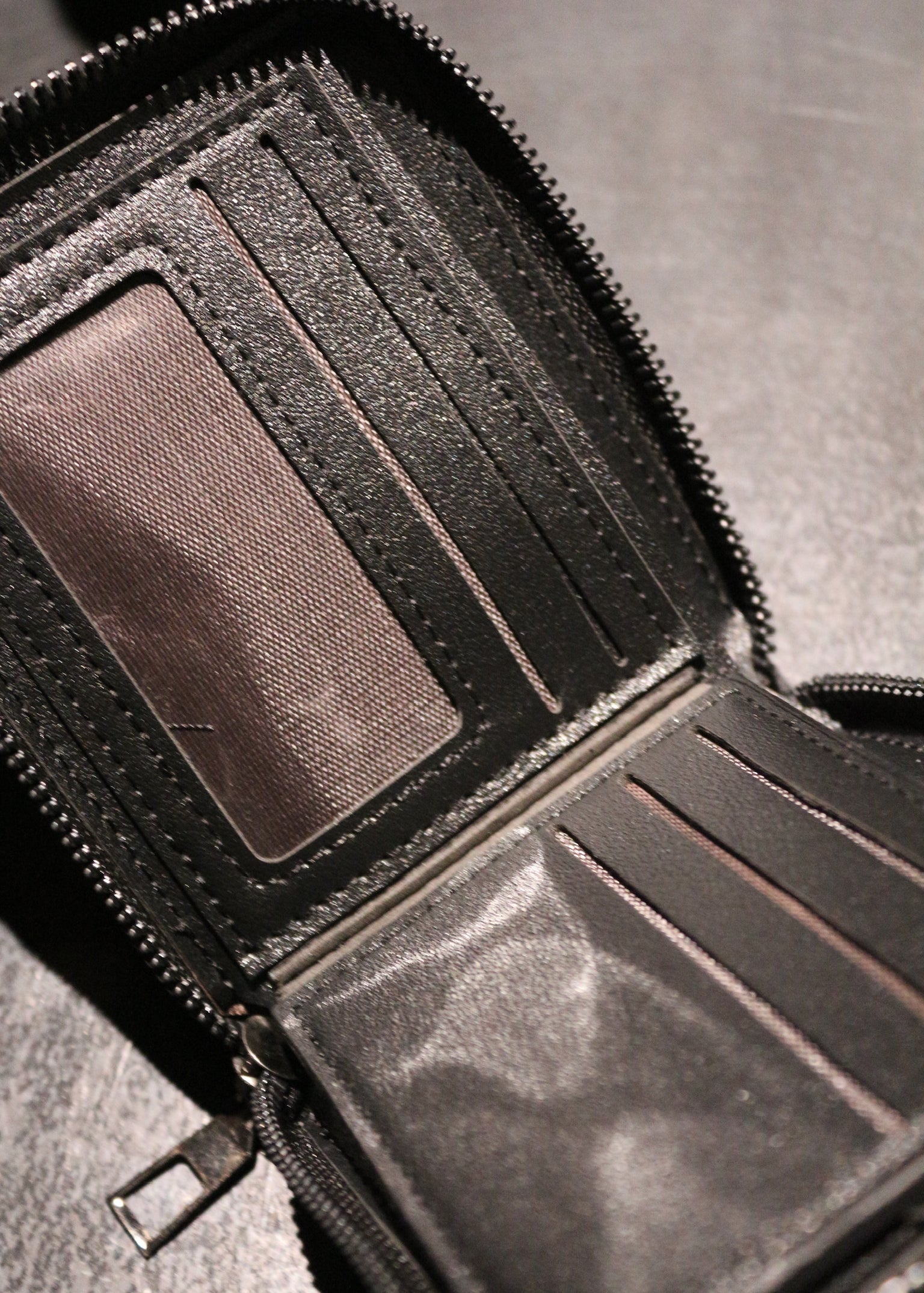 17.dhc 1 of 1 hand painted bifold wallet