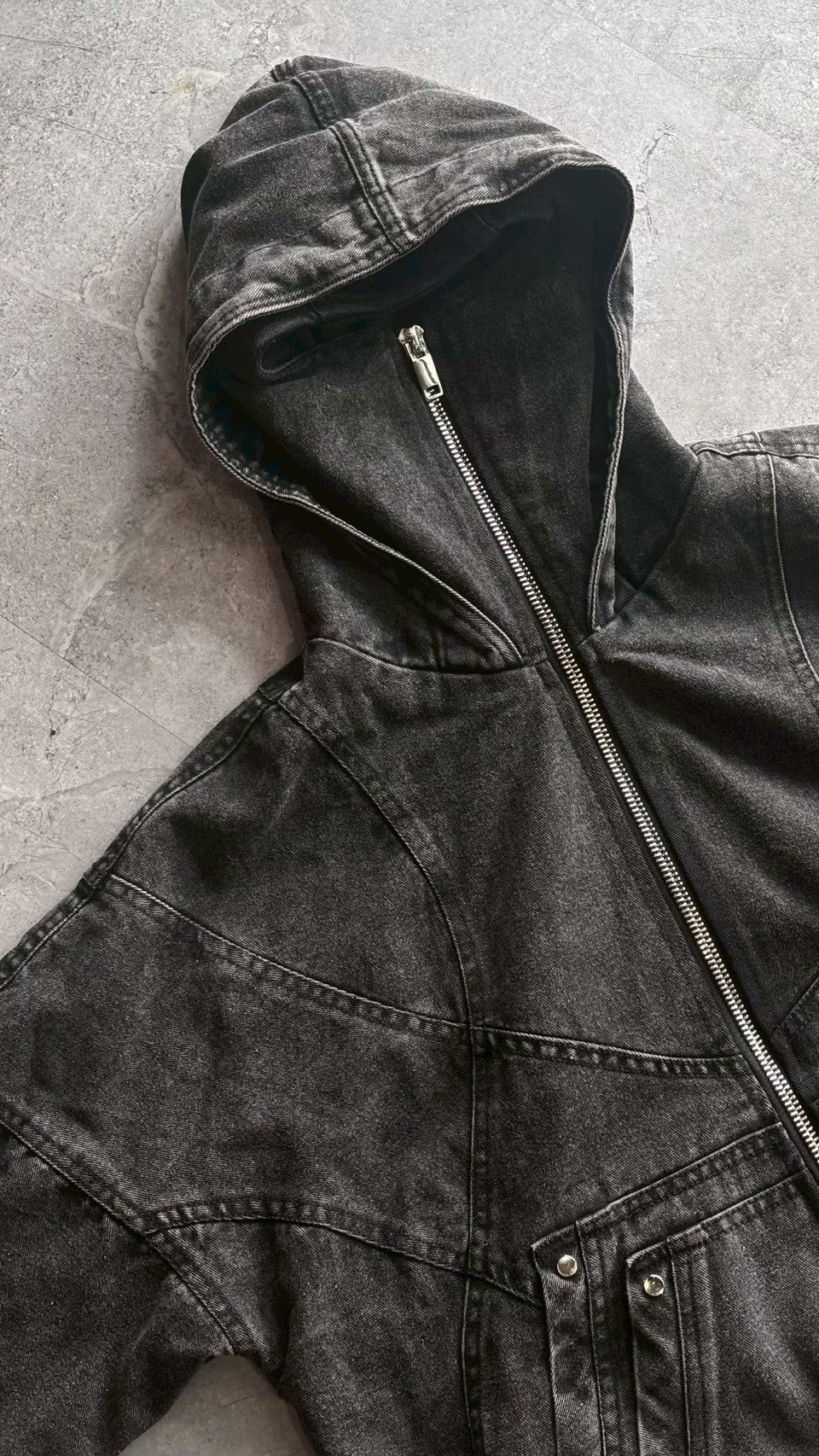 【RICH】Hoodie Ninja Denim Wash
