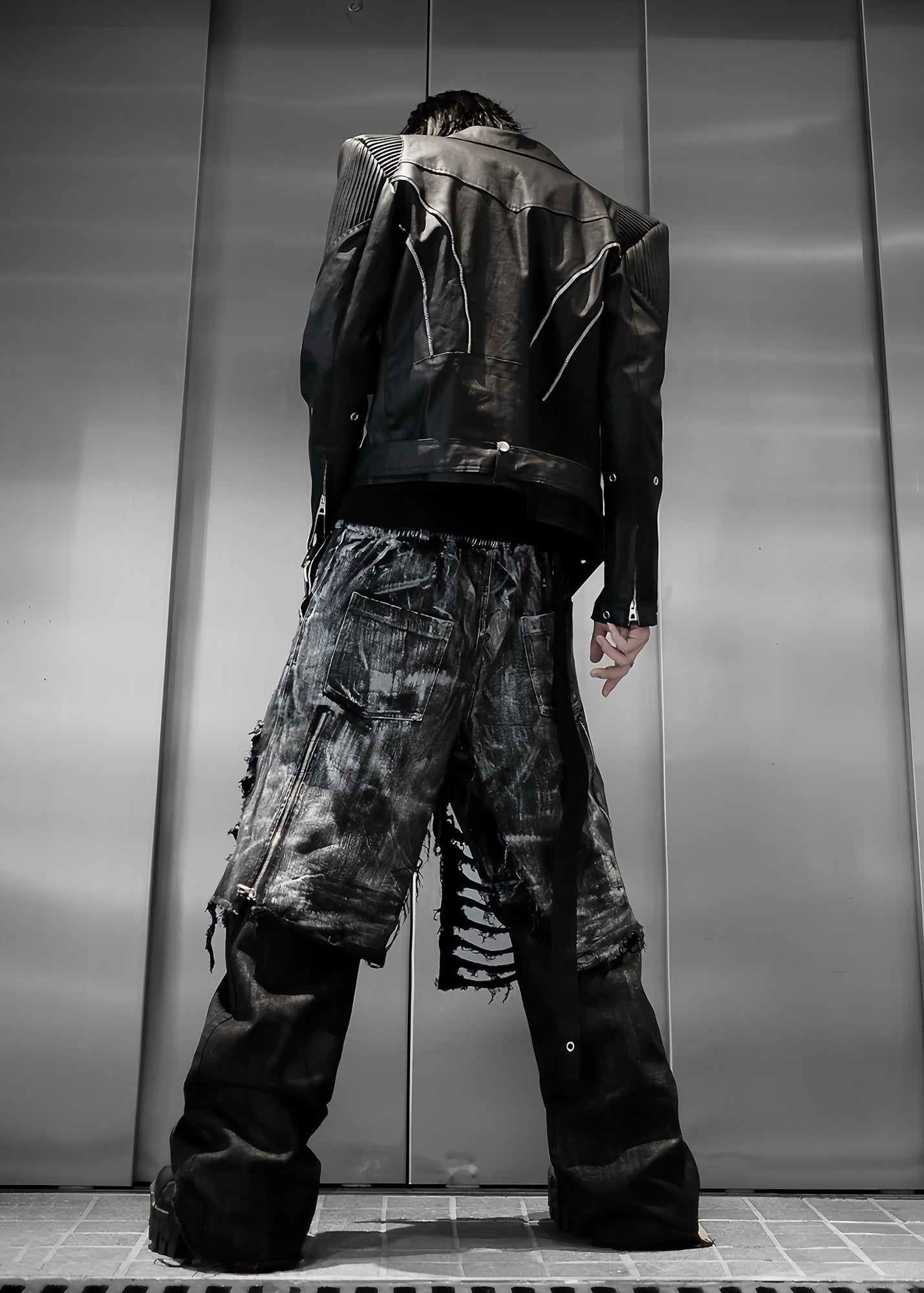 【RICH】Smoke Denim Layered Jeans