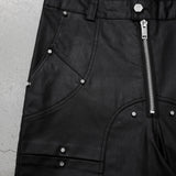 Multi Button Denim Pants